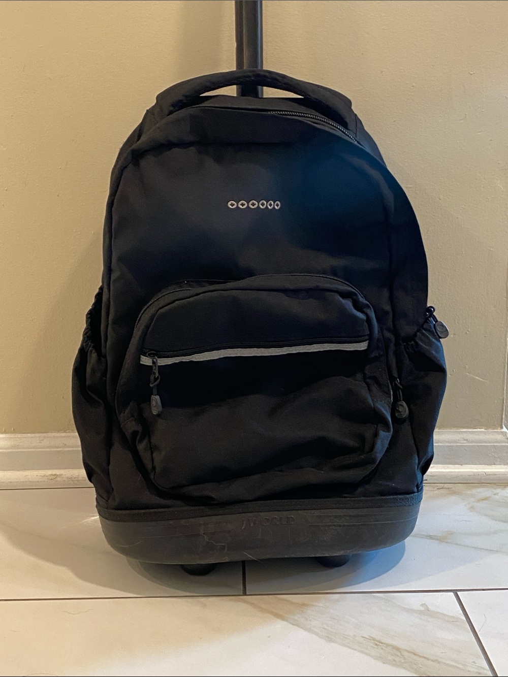 Rolling Black Backpack